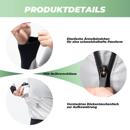 Leichte Fahrradjacke Atmungsaktiv Reflektierend Grau Herren (Fahrradjacke) kaufen bei Linkreich – Jetzt entdecken!