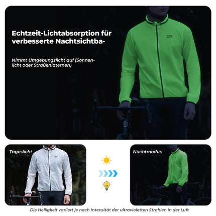 Leichte Fahrradjacke Nachleuchtend Faltbar Sommer Herren/Damen (Fahrradjacke) kaufen bei Linkreich – Jetzt entdecken!