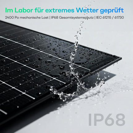 NOVGEN Glas-Leicht-Solarmodule 2×210Wp Ultra Leicht Ideal für Balkon & Balkonkraftwerk