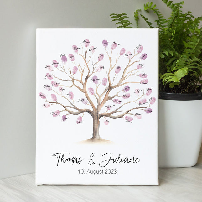 SEO. Leinwand - Gästebuch zur Hochzeit - Hochzeitsbaum - Linkreich