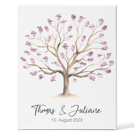 SEO. Leinwand - Gästebuch zur Hochzeit - Hochzeitsbaum - Linkreich
