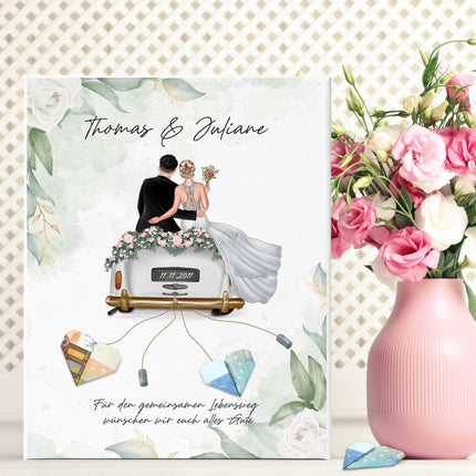 SEO. Leinwand mit Konfiguration - Hochzeitsauto - Linkreich