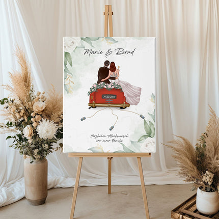 SEO. Leinwand mit Konfiguration - Hochzeitsauto - Linkreich