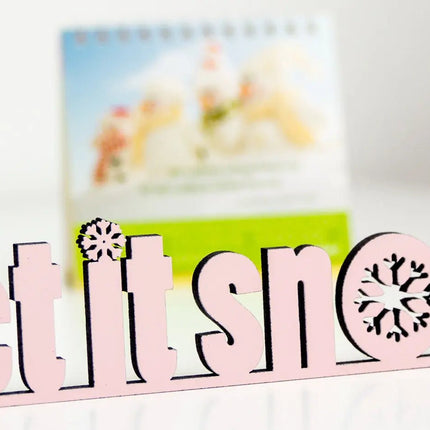 SEO. Leit it snow 2 Deko Schriftzug - Linkreich