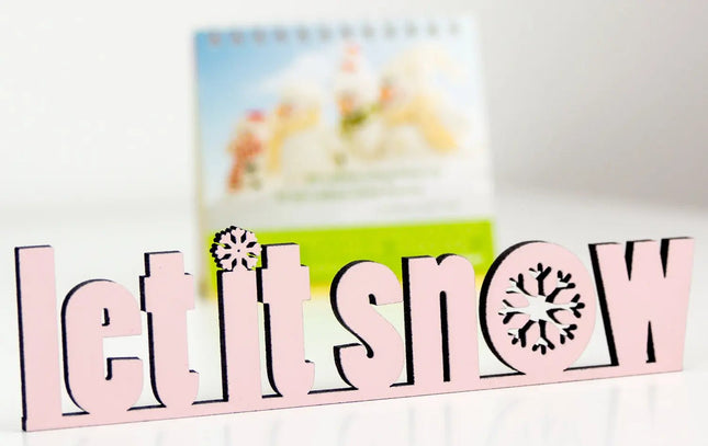 SEO. Leit it snow 2 Deko Schriftzug - Linkreich