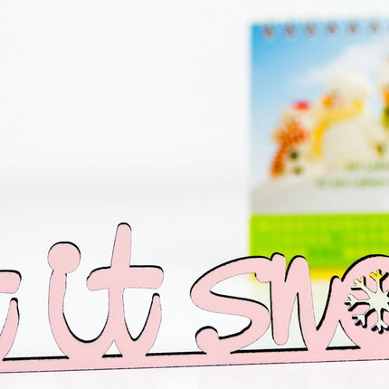SEO. Leit it snow Deko Schriftzug - Linkreich