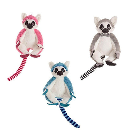 SEO. Lemur Kuscheltier - 30 cm Plüschtier Kinder weiches Stofftier - Rosa Linkreich