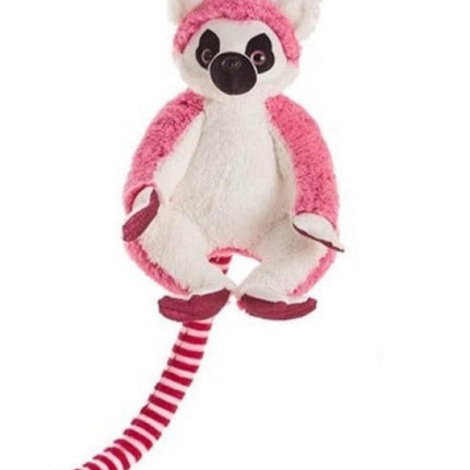 SEO. Lemur Kuscheltier - 30 cm Plüschtier Kinder weiches Stofftier - Rosa Linkreich