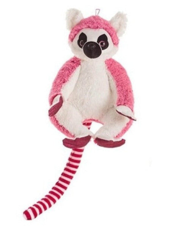 SEO. Lemur Kuscheltier - 30 cm Plüschtier Kinder weiches Stofftier - Rosa Linkreich