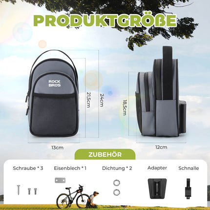 Lenkertasche für Klapprad/Brompton 1,8L (Fahrradtaschen) kaufen bei Linkreich – Jetzt entdecken!