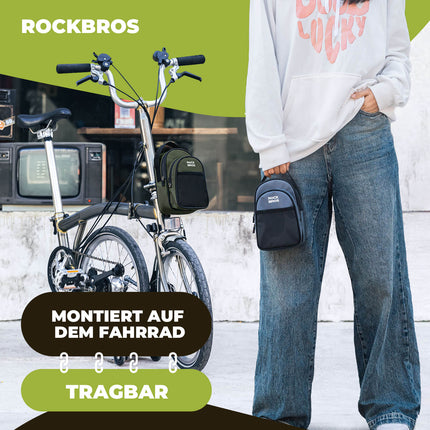 Lenkertasche für Klapprad/Brompton 1,8L (Fahrradtaschen) kaufen bei Linkreich – Jetzt entdecken!