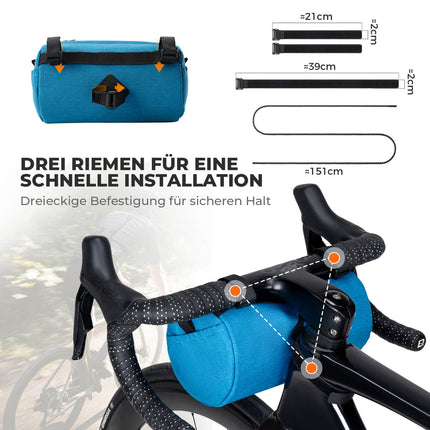 Lenkertasche Klein mit Schultergurt 2L/3,6L - SketchRide Series (Fahrradtaschen) kaufen bei Linkreich – Jetzt entdecken!
