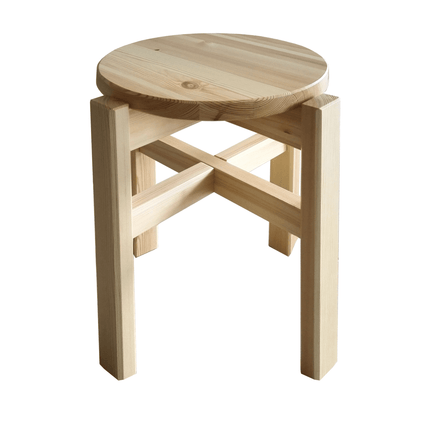 SEO. Leo Hocker stapelbar | Schemel Kiefer Massivholz | 100% Bio - Natur Linkreich