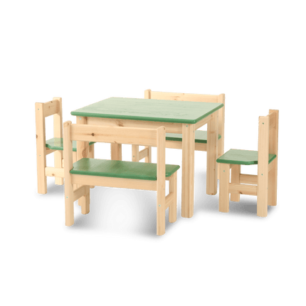 SEO. Leo Kinder Tisch | Spieltisch | Kiefer Massivholz | 100% Bio Massivholz - Natur Linkreich