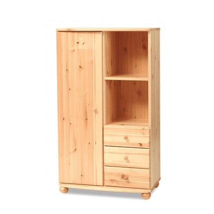 SEO. Leo Kommode/Kleiderschrank für Leo - Galeriebett | 100% Bio Massivholz - Natur Linkreich