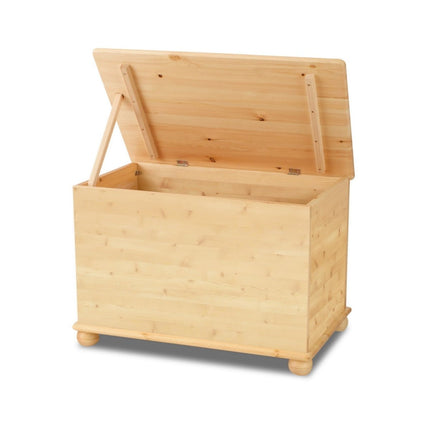 SEO. Leo Schatztruhe / Spielkiste / Holztruhe / Holzkiste | 100% Bio Massivholz - Natur Linkreich