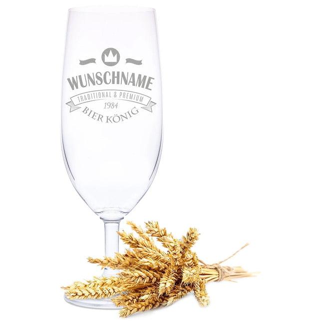 SEO. Leonardo Bierglas mit Gravur "Bierkönig" - Linkreich