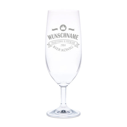 SEO. Leonardo Bierglas mit Gravur "Bierkönig" - Linkreich