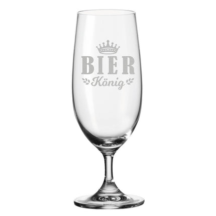 SEO. Leonardo Bierglas mit Gravur "Bierkönig V2" - Linkreich