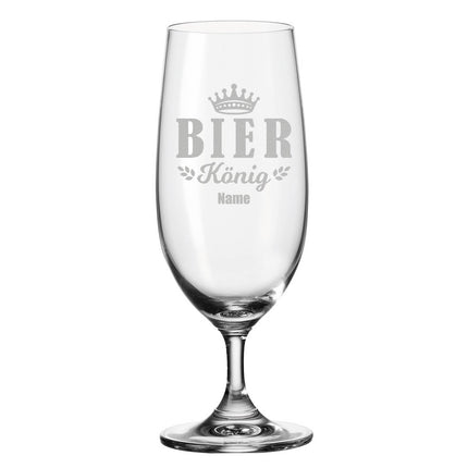 SEO. Leonardo Bierglas mit Gravur "Bierkönig V2" mit Namen - Linkreich