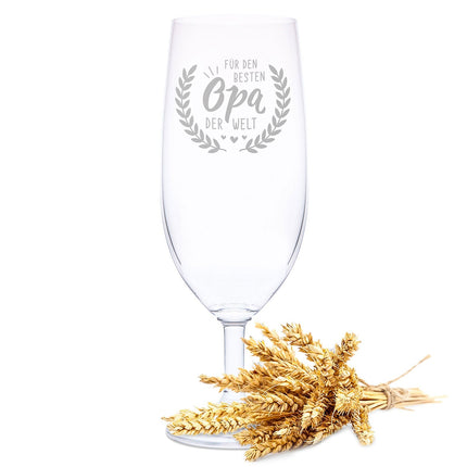 SEO. Leonardo Bierglas mit Gravur "Für den besten Opa der Welt" - Linkreich
