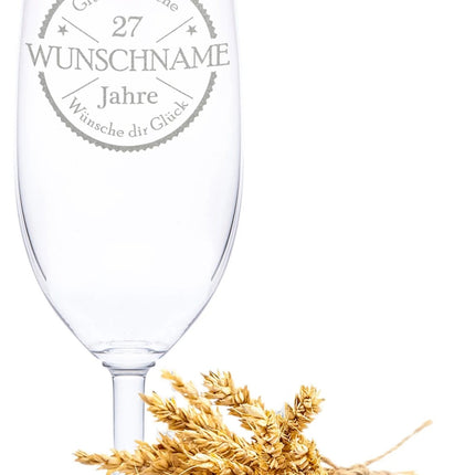 SEO. Leonardo Bierglas mit Gravur "Glückwünsche" - Linkreich