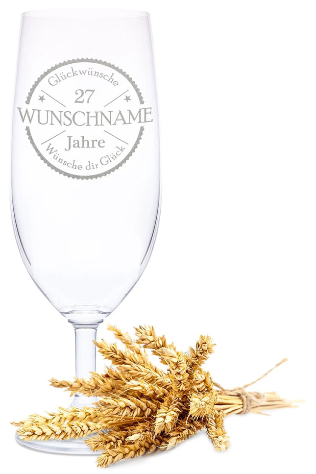 SEO. Leonardo Bierglas mit Gravur "Glückwünsche" - Linkreich
