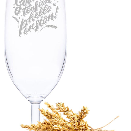 SEO. Leonardo Bierglas mit Gravur "Goodbye Tension" - Linkreich
