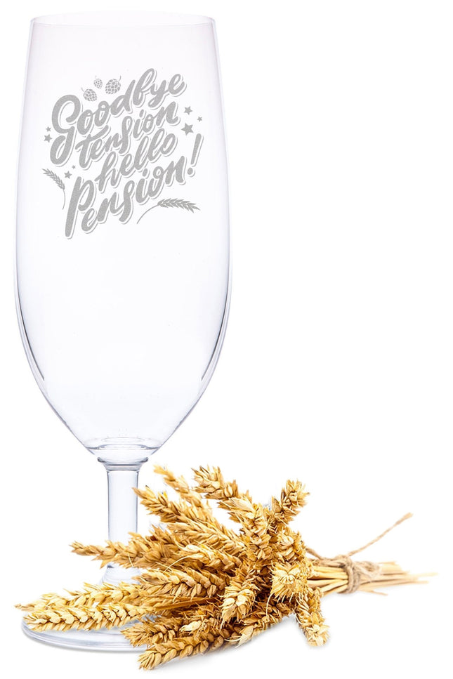 SEO. Leonardo Bierglas mit Gravur "Goodbye Tension" - Linkreich
