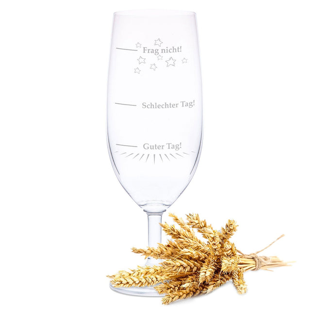 SEO. Leonardo Bierglas mit Gravur "Guter Tag Schlechter Tag" - Linkreich