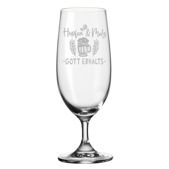 SEO. Leonardo Bierglas mit Gravur "Hopfen und Malz Gott erhalts" - Linkreich