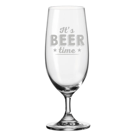 SEO. Leonardo Bierglas mit Gravur "It's Beer time" - Linkreich