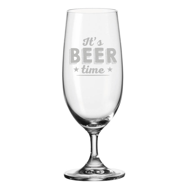 SEO. Leonardo Bierglas mit Gravur "It's Beer time" - Linkreich