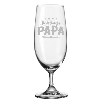 SEO. Leonardo Bierglas mit Gravur "Lieblings Papa" - Linkreich
