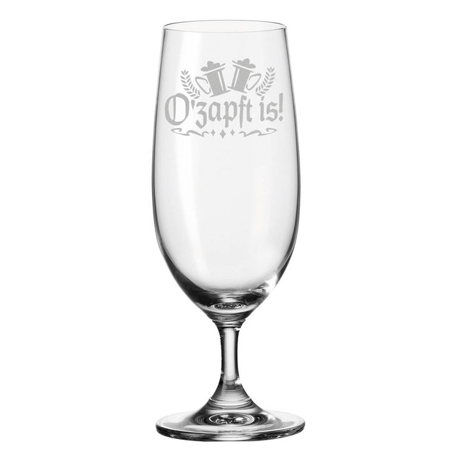 SEO. Leonardo Bierglas mit Gravur "O'zapft is!" - Motiv 1 Linkreich