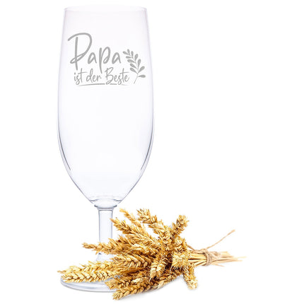 SEO. Leonardo Bierglas mit Gravur "Papa ist der Beste" - Linkreich