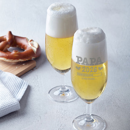 SEO. Leonardo Bierglas mit Gravur "Papa Loading" - Linkreich