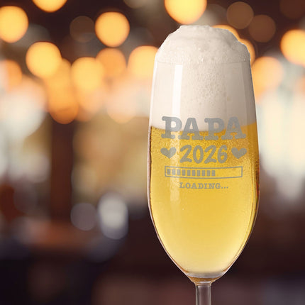 SEO. Leonardo Bierglas mit Gravur "Papa Loading" - Linkreich