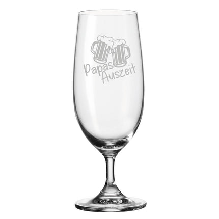 SEO. Leonardo Bierglas mit Gravur "Papas Auszeit" - Linkreich