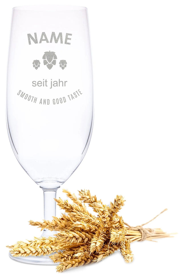 SEO. Leonardo Bierglas mit Gravur "Smooth & Taste" - Linkreich