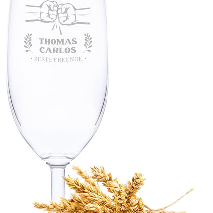SEO. Leonardo Bierglas mit Gravur "Vater und Sohn" - Linkreich