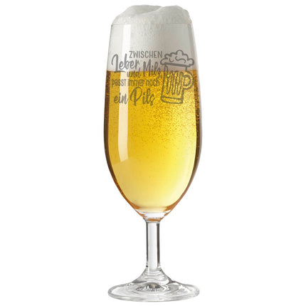 SEO. Leonardo Bierglas mit Gravur "Zwischen Leber und Milz" - Linkreich