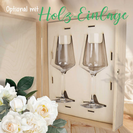 SEO. Leonardo Gläser mit Gravur - Hochzeitsauto & Wedding Love als Set - Puccini Linkreich