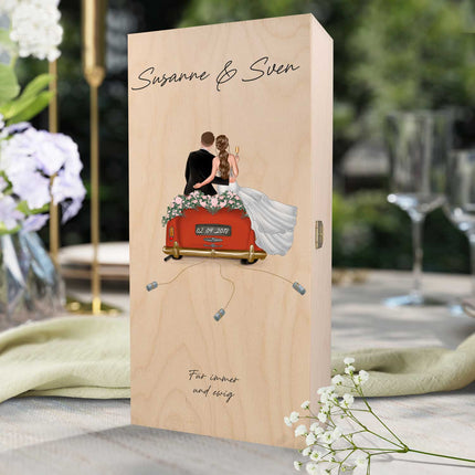 SEO. Leonardo Gläser mit Gravur - Hochzeitsauto & Wedding Love als Set - Sekt Linkreich