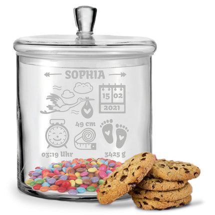 SEO. Leonardo Keksglas mit Gravur "Baby" - Linkreich
