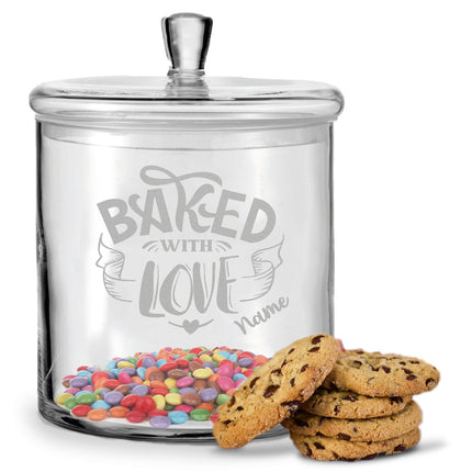 SEO. Leonardo Keksglas mit Gravur "Baked with Love" - Linkreich