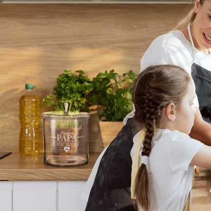 SEO. Leonardo Keksglas mit Gravur "Bester Papa der Welt" - Linkreich
