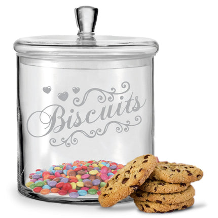 SEO. Leonardo Keksglas mit Gravur "Biscuits" - Linkreich