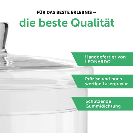 SEO. Leonardo Keksglas mit Gravur "Glück im Glas" - Linkreich