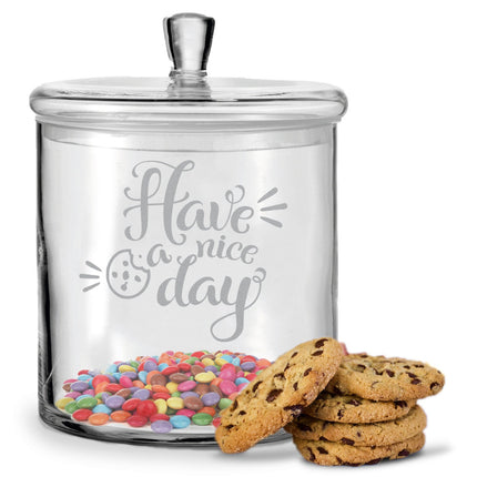 SEO. Leonardo Keksglas mit Gravur "Have a nice Day" - Linkreich